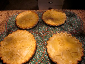 All four pies! 